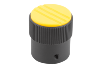 Pokrętło Radełkowane termoplast ciemnoszary RAL 7021 (06100-11057) - Norelem
