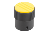 Pokrętło Radełkowane termoplast ciemnoszary RAL 7021 (06100-12067) - Norelem