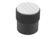 Pokrętło Radełkowane termoplast ciemnoszary RAL 7021 (06100-23085) - Norelem