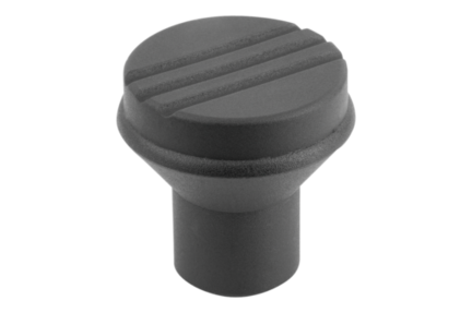 Przycisk Grzybkowy termoplast ciemnoszary RAL 7021 (06241-A2) - Norelem