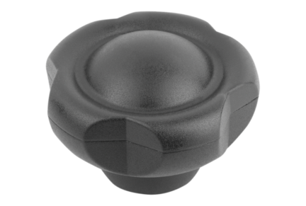 Pokrętło Gwiaździstw Pięcioramienne termoplast ciemnoszary RAL 7021 (06253-6310) - Norelem