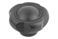 Pokrętło Gwiaździstw Pięcioramienne termoplast ciemnoszary RAL 7021 (06253-50A41) - Norelem