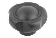 Pokrętło Gwiaździstw Pięcioramienne termoplast ciemnoszary RAL 7021 (06253-50A5) - Norelem