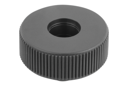 Kółko Radełkowane termoplast ciemnoszary RAL 7021 (06267-1105) - Norelem