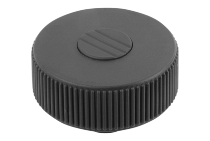 Kółko Radełkowane termoplast ciemnoszary RAL 7021 (06267-21A1) - Norelem