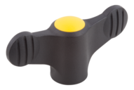 Pokrętło Motylkowe termoplast ciemnoszary RAL 7021 (06652-01A27) - Norelem