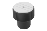 Pokrętło Radełkowane termoplast ciemnoszary RAL 7021 (07125-2055) - Norelem