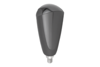 Uchwyt obrotowy duroplast wypolerowane na wysoki połysk czarne (06316-1208010) - Norelem
