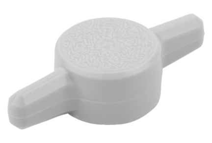 Pokrętło Motylkowe termoplast szary (06133-1005) - Norelem