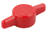 Pokrętło Motylkowe termoplast czerwony (06133-0506) - Norelem