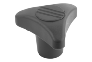 Pokrętło Trójkątne termoplast ciemnoszary RAL 7021 (06699-18010) - Norelem