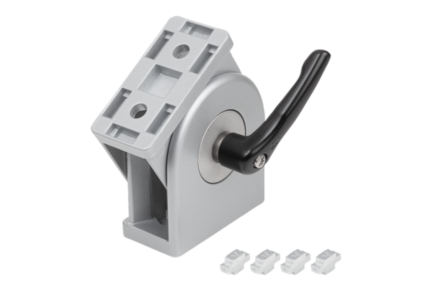 Element Przegubowy z rekojescia nastawna aluminium (10270-2084080) - Norelem