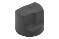 Nakretka Radelkowana termoplast ciemnoszary RAL 7021 (06666-1003) - Norelem