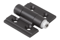 Zawias z nastawnym tarciem aluminium anodyzowane w kolorze czarnym (27859-35301) - Norelem