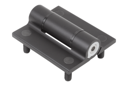 Zawias z nastawnym tarciem aluminium czarny anodowany (27860-556511) - Norelem