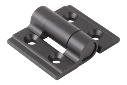 Zawias z zatrzaskiem aluminium anodyzowane w kolorze czarnym (27861-35301) - Norelem