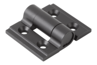 Zawias z zatrzaskiem aluminium anodyzowane w kolorze czarnym (27861-35301) - Norelem