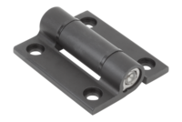 Zawias z zatrzaskiem aluminium anodyzowane w kolorze czarnym (27862-556713) - Norelem