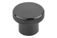 Pokrętło Radełkowane duroplast czarny (06097-202606) - Norelem