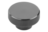 Pokrętło Radełkowane duroplast czarny (06097-212205) - Norelem