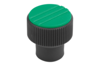 Pokrętło Radełkowane termoplast ciemnoszary RAL 7021 (06092-1042) - Norelem