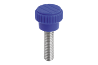 Pokrętło Radełkowane 1365 poliamid niebieski RAL 5002 (06094-130005X10) - Norelem