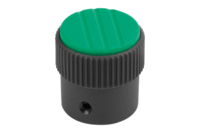 Pokrętło Radełkowane termoplast ciemnoszary RAL 7021 (06100-13082) - Norelem