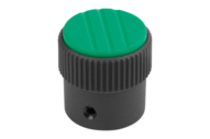 Pokrętło Radełkowane termoplast ciemnoszary RAL 7021 (06100-13082) - Norelem