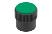 Pokrętło Radełkowane termoplast ciemnoszary RAL 7021 (06100-21052) - Norelem
