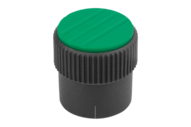 Pokrętło Radełkowane termoplast ciemnoszary RAL 7021 (06100-21052) - Norelem