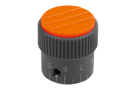 Pokrętło Radełkowane termoplast ciemnoszary RAL 7021 (06100-31051) - Norelem