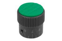 Pokrętło Radełkowane termoplast ciemnoszary RAL 7021 (06100-33082) - Norelem