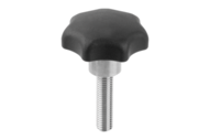 Pokrętło Gwiaździste 1364 poliamid ciemnoszary RAL 7021 (06210-14510X40) - Norelem