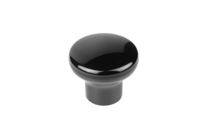 Przycisk Grzybkowy polerowane duroplast czarny (06238-2106) - Norelem