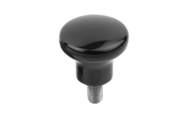 Przycisk Grzybkowy polerowane duroplast czarny (06239-12106X10) - Norelem