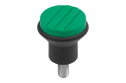 Przycisk Grzybkowy termoplast ciemnoszary RAL 7021 (06242-082X15) - Norelem