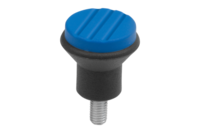 Przycisk Grzybkowy termoplast ciemnoszary RAL 7021 (06242-063X15) - Norelem