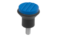 Przycisk Grzybkowy termoplast ciemnoszary RAL 7021 (06242-043X10) - Norelem