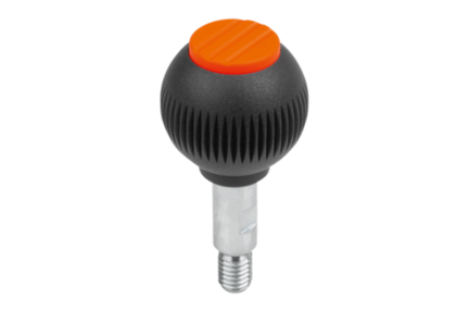 Uchwyt Kulisty obrotowy termoplast ciemnoszary RAL 7021 (06246-03101) - Norelem