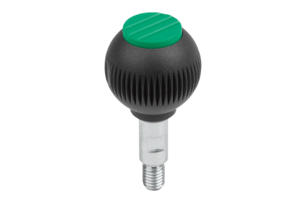 Uchwyt Kulisty obrotowy termoplast ciemnoszary RAL 7021 (06246-1062) - Norelem