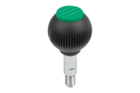 Uchwyt Kulisty obrotowy termoplast ciemnoszary RAL 7021 (06246-2082) - Norelem