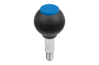 Uchwyt Kulisty obrotowy termoplast ciemnoszary RAL 7021 (06246-3103) - Norelem