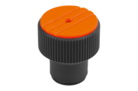 Pokrętło Radełkowane termoplast ciemnoszary RAL 7021 (07125-2051) - Norelem