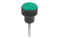 Pokrętło Radełkowane termoplast ciemnoszary RAL 7021 (07125-2052X30) - Norelem