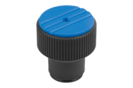 Pokrętło Radełkowane termoplast ciemnoszary RAL 7021 (07125-2053) - Norelem