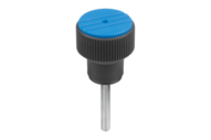 Pokrętło Radełkowane termoplast ciemnoszary RAL 7021 (07125-2053X30) - Norelem