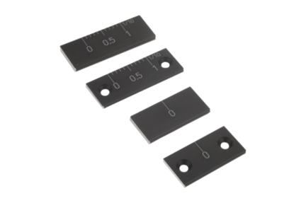 Noniusz poziomy aluminium czarny anodowany (21882-0001) - Norelem