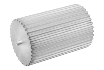 Walek zębaty aluminium z połyskiem (22007-10018) - Norelem
