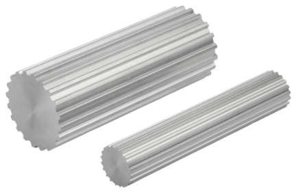 Walek zębaty aluminium z połyskiem (22007-05013) - Norelem