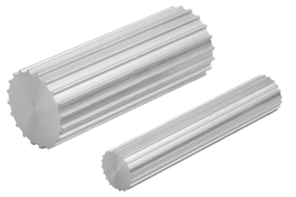 Walek zębaty aluminium z połyskiem (22008-10032) - Norelem